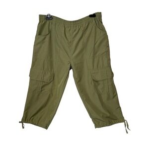 Trespass Outdoor Womens Cargo Capri Pants Green Size S Gorpcore Utility Camping